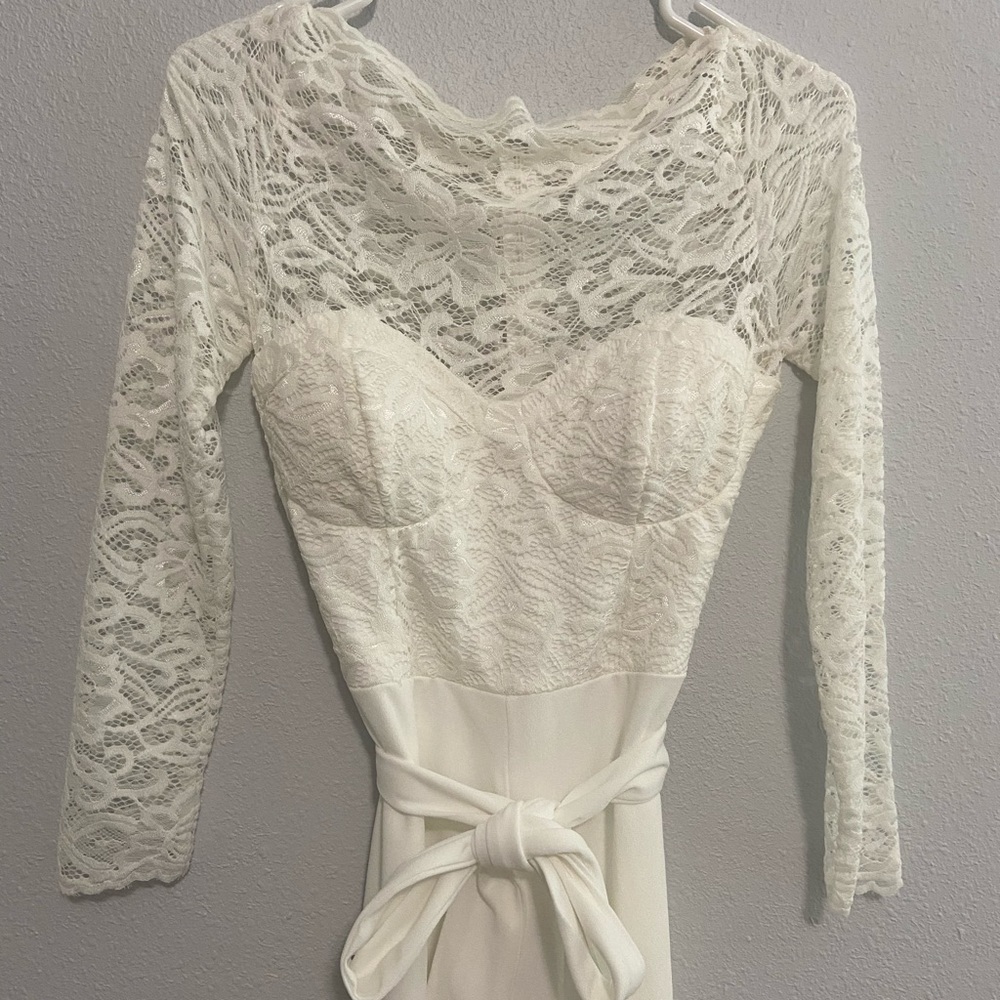 White Lace Jumpsuit